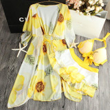 Sun Flower Beach Swimsuit Set