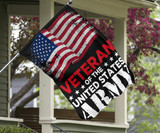Old Retro Veteran Of The United States Army Flag Decor Veteran Holiday Gift For Army Veterans