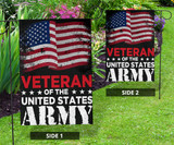 Old Retro Veteran Of The United States Army Flag Decor Veteran Holiday Gift For Army Veterans