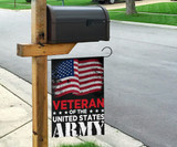 Old Retro Veteran Of The United States Army Flag Decor Veteran Holiday Gift For Army Veterans