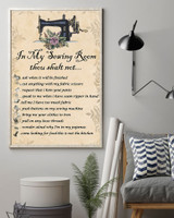 In My Sewing Room Thou Shalt Not Poster Gift For Sewers For Wall Art Home Indoor Decoration