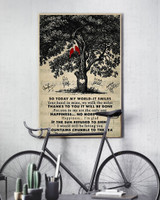 Thank You So Today My World-It Smiles Vintage Poster Led Zeppelin Song Lyrics Housewarming Gift