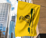 Fuck Around And Find Out Flag Don't Tread On Me Gadsden Flag Decorative For Wall Indoor Outdoor