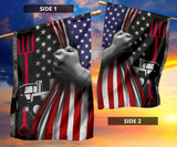 The U.S Tractor Farmer Flag Inside American Flag Gift Farming Independence Day 4Th Of July