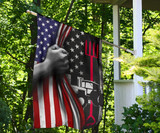 The U.S Tractor Farmer Flag Inside American Flag Gift Farming Independence Day 4Th Of July