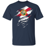 Florida State Flag T-Shirt With Vintage Look Patriotic Shirt Gift For Grandpa