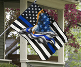 Eagle Thin Blue Line American Flag Honoring Our Men And Woman Of Law Enforcement