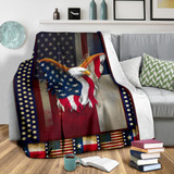 Fourth Of July Texas Flag Eagle American Flag Blanket Veteran Gifts