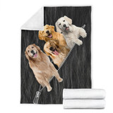 Funny Golden Retriever Blanket Dog Lover Gifts Bedroom Decor