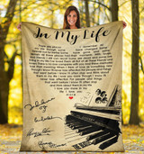 The Beatles Blanket In My Life Song Lyric Vintage Quote Blanket