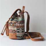 Native Indian Canvas Mini Backpack