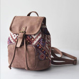Native Indian Canvas Mini Backpack