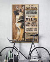 I Am Your Friend Your Partner Shepherd Poster Dog Home Decor