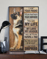 I Am Your Friend Your Partner Shepherd Poster Dog Home Decor