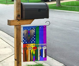 LGBTQ Togerther We Rise American Flag Different Pride Flags Decor Outdoor