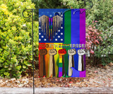 LGBTQ Togerther We Rise American Flag Different Pride Flags Decor Outdoor