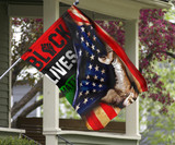 Black Lives Matter Inside American Flag Blm