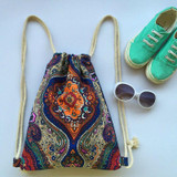 Beach Boho Canvas Backpack