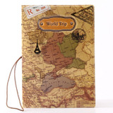 Boho Traveler World Map Passport Case