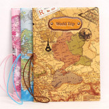 Boho Traveler World Map Passport Case