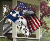 Texas American Flag Vintage Cute Panda Flag 4th Of July Patriotic Gifts