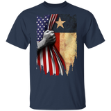 Texas Flag Inside American Flag T-Shirt Fourth Of July Shirts Gift For Patriotic Texas Flag Inside American Flag T-Shirt Fourth Of July Shirts Gift For Patriotic
