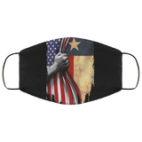 Texas Flag Inside American Flag Face Mask Fourth Of July Shirts Gift For Patriotic Texas Flag Inside American Flag Face Mask Fourth Of July Shirts Gift For Patriotic