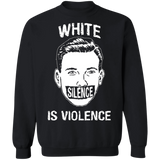 George Floyd White Silence Is Violence Sweatshirt Black Lives Matter Protest Merchandise