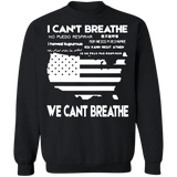 George Floyd I Can't Breathe Sweatshirt We Can't Breathe Blm Merchandise