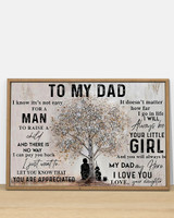 To My Dad I Know It’s Not Easy For A Man To Raise A Child Poster Quotes