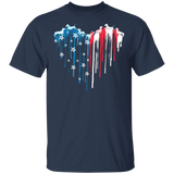 Dachshund United States Flag T-Shirt Best Gift For Patriots