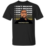 George Floyd I Can't Breathe Again Shirt Justice For George