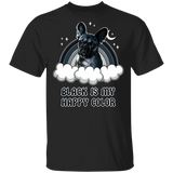 French Bulldog Black Is My Happy Color T-Shirt Gifts For Dog Lovers