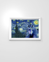 Unicorn The Starry Night by Vincent Van Gogh Poster I Survived 2020 Poster Unicorn Gifts For Girls