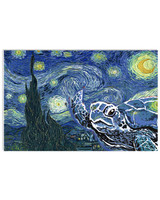 Turtle The Starry Night by Vincent Van Gogh Poster I Survived 2020 Poster Gift For Turtle Lover