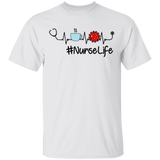 Nurse Stethoscope Heartbeat T-Shirt Awesome Nurse Gift #NurseLife