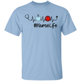 Nurse Stethoscope Heartbeat T-Shirt Awesome Nurse Gift #NurseLife
