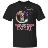 Chihuahua Social Distancing Expert T-Shirt Chihuahua Gift