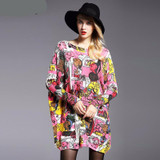 Comic Mom Casual Oversize Sweater