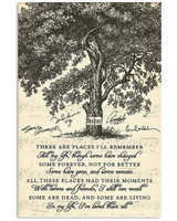 The Beatles Poster In My Life Song Lyric Vintage Poster Signed Gift For Beatles Fan