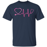 Nurse Stethoscope Heartbeat T-Shirt Awesome Nurse Gift