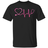 Nurse Stethoscope Heartbeat T-Shirt Awesome Nurse Gift