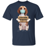 Beagle I Stay Home For My Kids T-Shirt Sayings