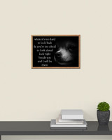 Chihuahua When It's Too Hard To Look Back & You're Too Afraid Motivational Poster Decoration