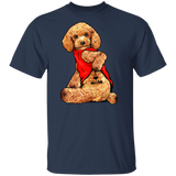 Poodle Tattoo I Love Mom Dog Mom Shirt Cute