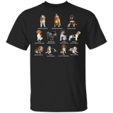 All Beagle Colors Dog T-Shirt Blue Tick Beagle Shirt Black And White Beagle