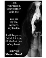 I Am Your Friend Your Partner Your Dog - I Am Your Basset Hound Poster, Poster Dog Decor