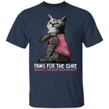 Paws For The Cure Breast Cancer Awareness - Cat Tattoo I Love Mom Shirt