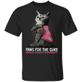 Paws For The Cure Breast Cancer Awareness - Cat Tattoo I Love Mom Shirt