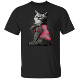 Cat I Love Mom Tattoo T Shirt - Gifts For Cat Lovers